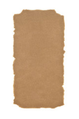 Fototapeta premium Brown paper with torn edges in the background