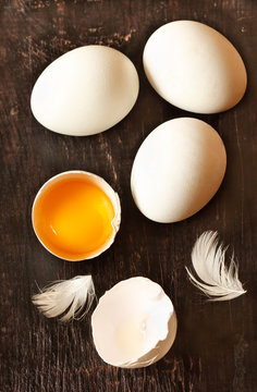 Organic eggs.