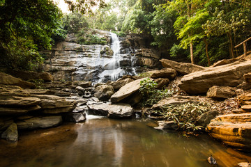Tad mok waterfall chiangmai Thailand
