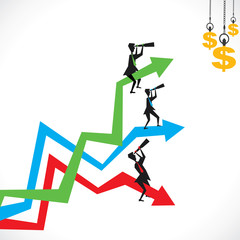 finding money concept stock vector