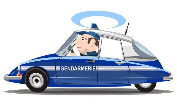 Police car of France
