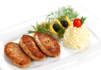 Fried meat cutlets