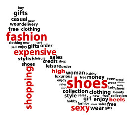 High Heel Word Concept