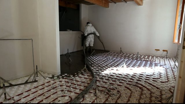 r&eacute;alisation d'une dalle b&eacute;ton