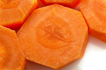 Rondelles de carottes.