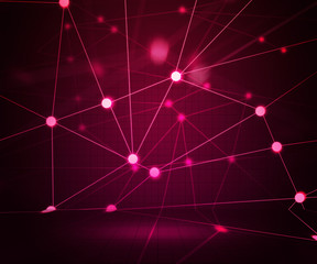Pink Network Stage Background