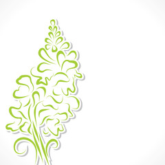 Abstract green flower backgroundstock vector