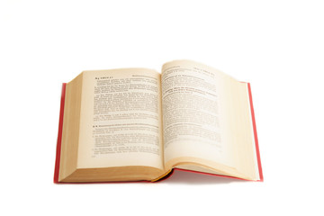 aufgeklapptes Buch