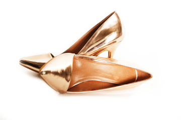goldene Schuhe
