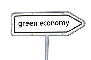 Green Economy Wegweiserschild