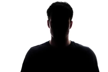Typische Oberkörpermannsilhouette, die ein T-Shirt trägt © aetb