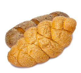 bread on white background