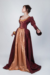 Beautiful woman in medieval dress © Alona Dudaieva