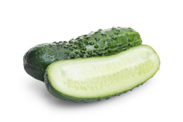 greenhouse cucumber with slices