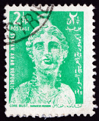 Postage stamp Syria 1966 Bust of Core