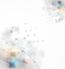 abstract cube circuit computer line technology business backgrou