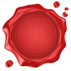 Wax seal with blank field