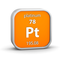 Platinum material sign