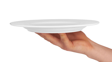 plate on hand