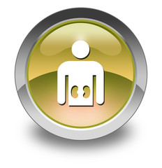 Yellow Glossy Pictogram 