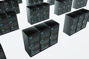 CPU Unit Server Room Data Center 