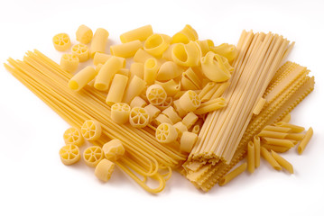 Durum wheat pasta, seven sizes