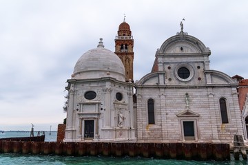 San Michele church facade in Venice, Italy