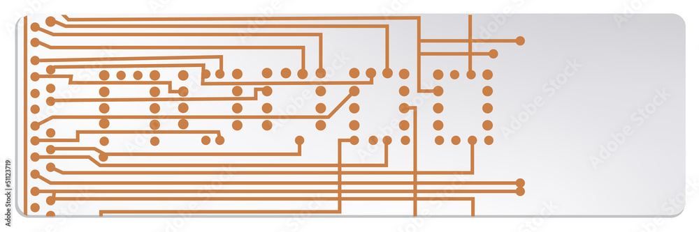 Poster techno circuit web banners. EPS10 vector illustration