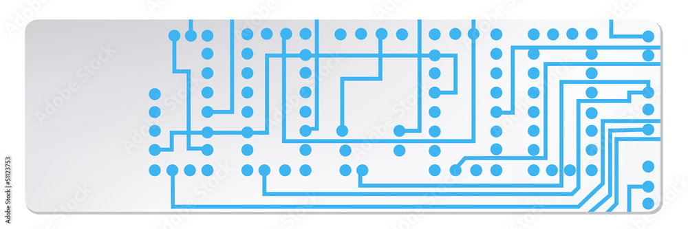 Poster techno circuit web banners. eps10 vector illustration