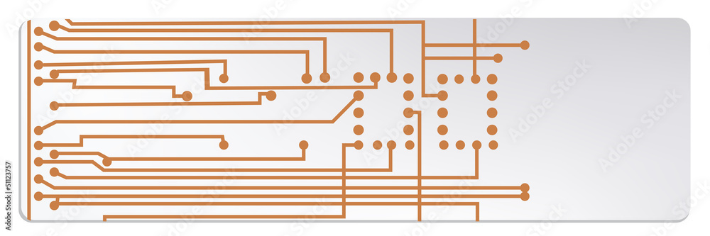 Poster techno circuit web banners. EPS10 vector illustration
