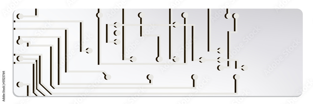 Poster techno circuit web banners. eps10 vector illustration