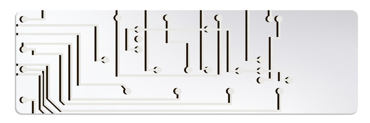 techno circuit web banners. EPS10 vector illustration