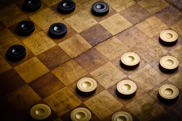 Foto op Canvas Checkers game © bizoo_n