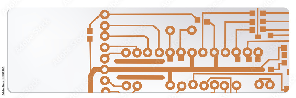 Poster techno circuit web banners. eps10 vector illustration