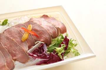 Sliced roasted beef