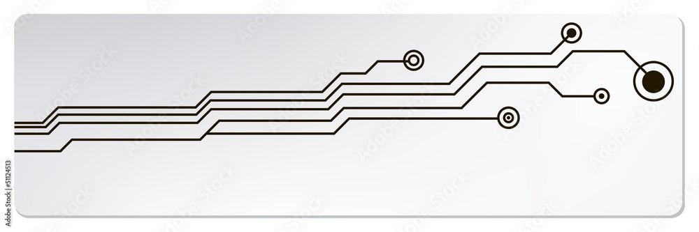 Poster web circuit board techno banner. eps10 vector illustration