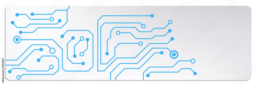 Poster techno circuit web banners. eps10 vector illustration