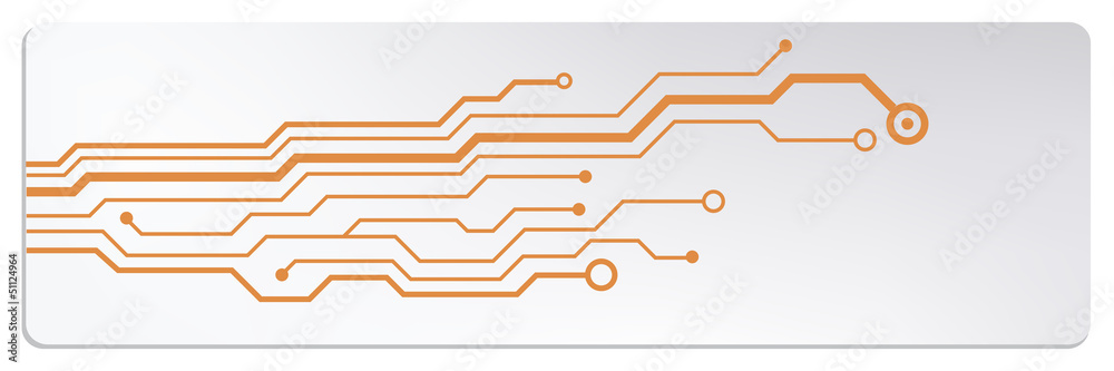Poster techno circuit web banners. EPS10 vector illustration