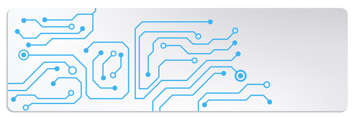 techno circuit web banners. EPS10 vector illustration