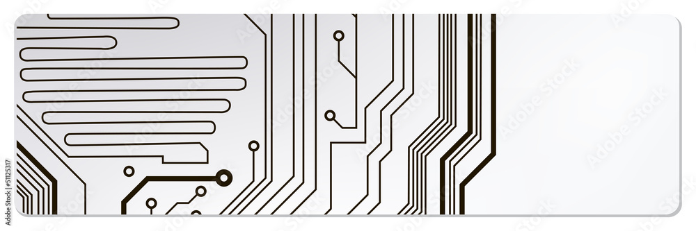 Poster techno circuit web banners. EPS10 vector illustration