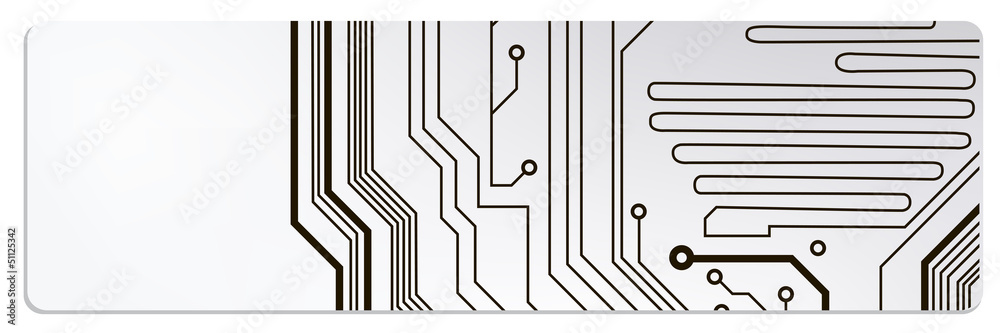 Poster techno circuit web banners. EPS10 vector illustration
