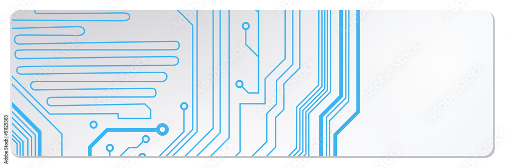Poster techno circuit web banners. eps10 vector illustration