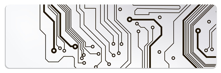 techno circuit web banners. EPS10 vector illustration