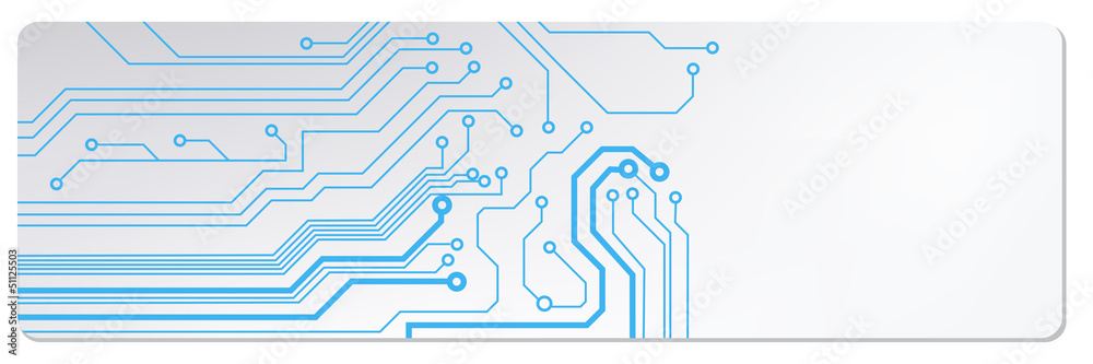 Poster techno circuit web banners. EPS10 vector illustration