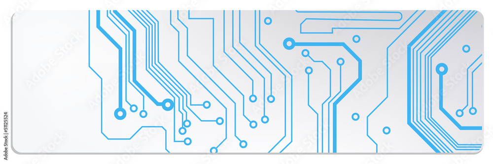 Poster techno circuit web banners. EPS10 vector illustration