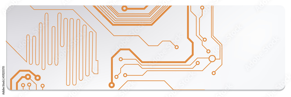 Poster techno circuit web banners. EPS10 vector illustration