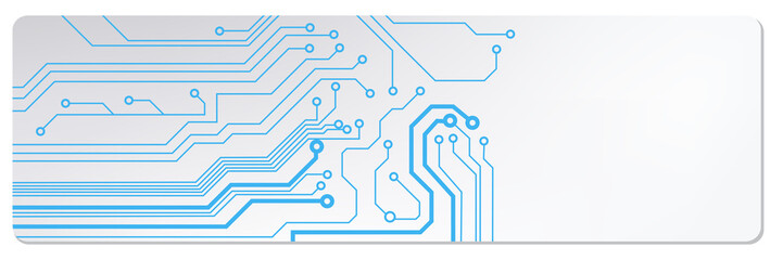 techno circuit web banners. EPS10 vector illustration