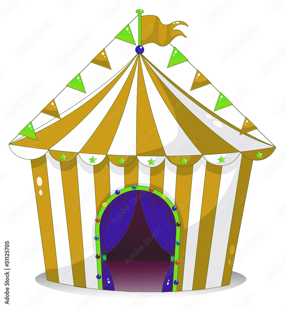 Sticker a big circus tent