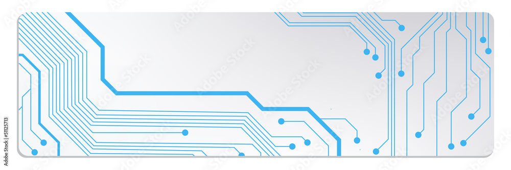 Poster techno circuit web banners. eps10 vector illustration