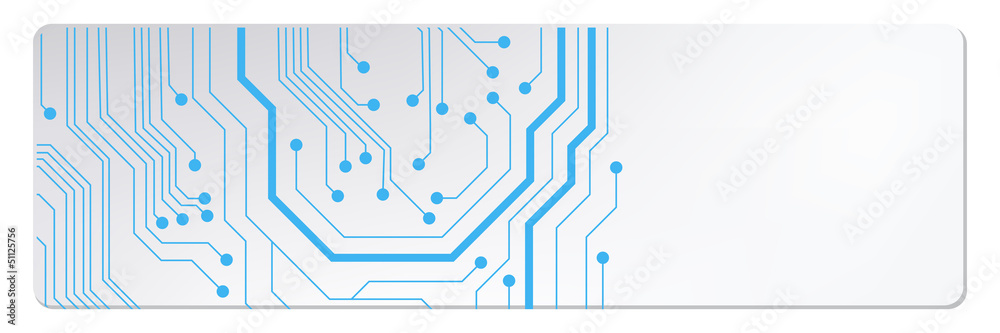 Poster techno circuit web banners. eps10 vector illustration